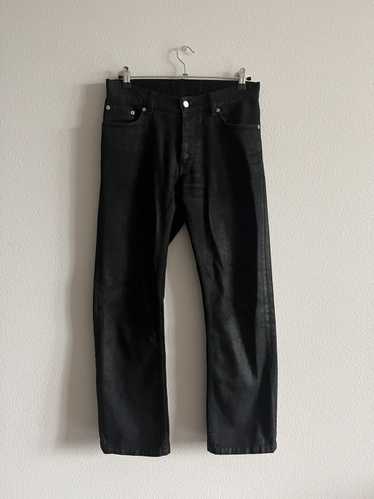 Helmut Lang Black Coated Denim