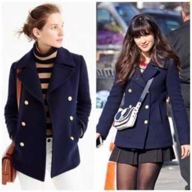 J. Crew Blue Majesty Peacoat