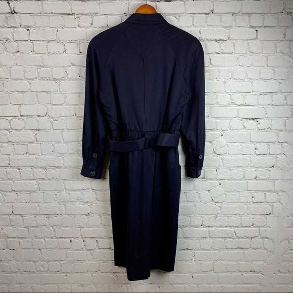 Vintage 80s Talbots 100% Rayon Long Sleeve Belted… - image 12