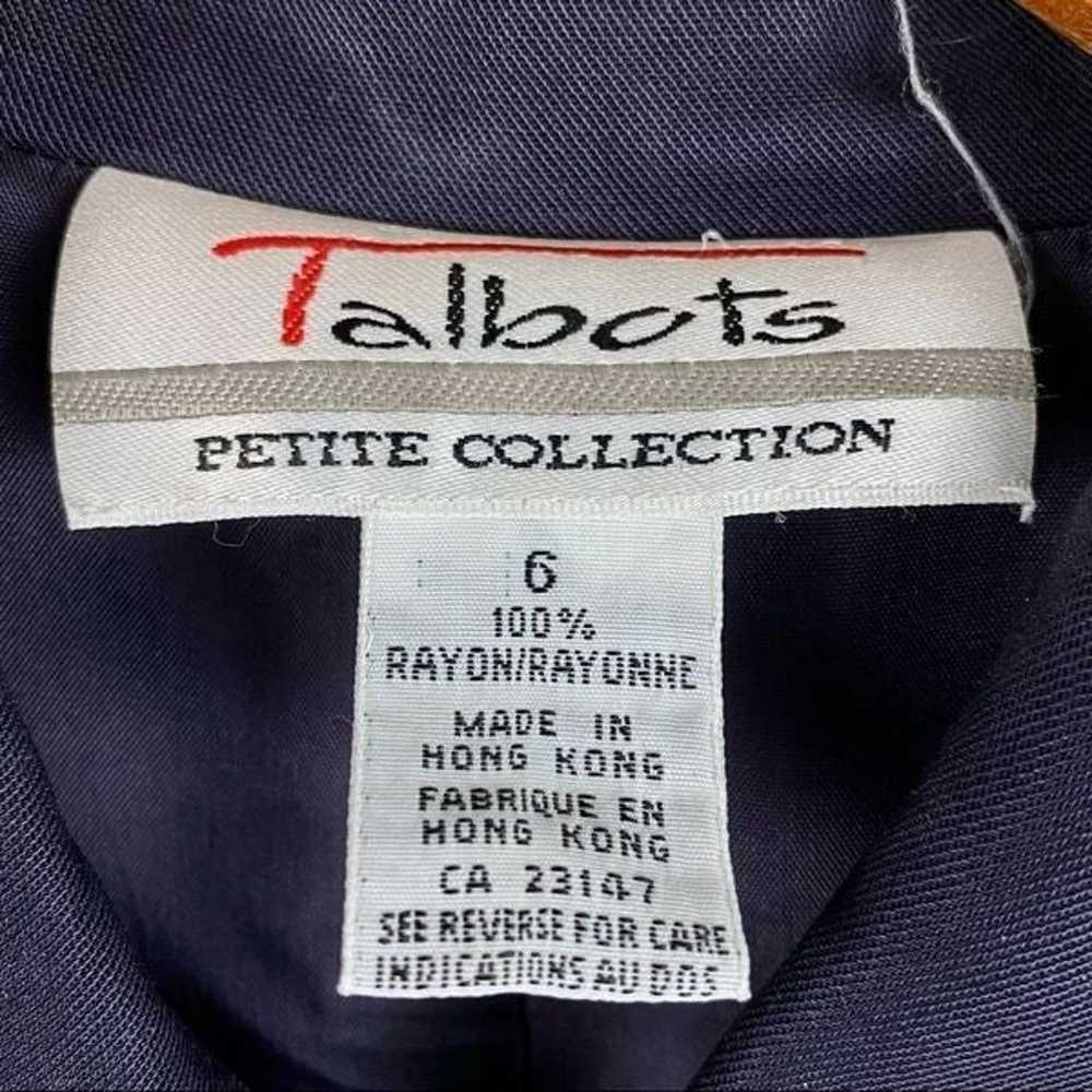 Vintage 80s Talbots 100% Rayon Long Sleeve Belted… - image 9