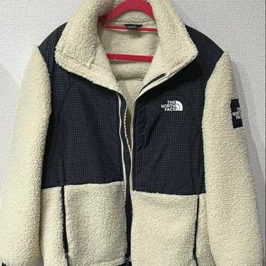 THE NORTH FACE Off-White Jacket Fleece Boa Jacket