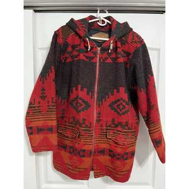 VTG Woolrich Wool Southwestern Native American Hoo