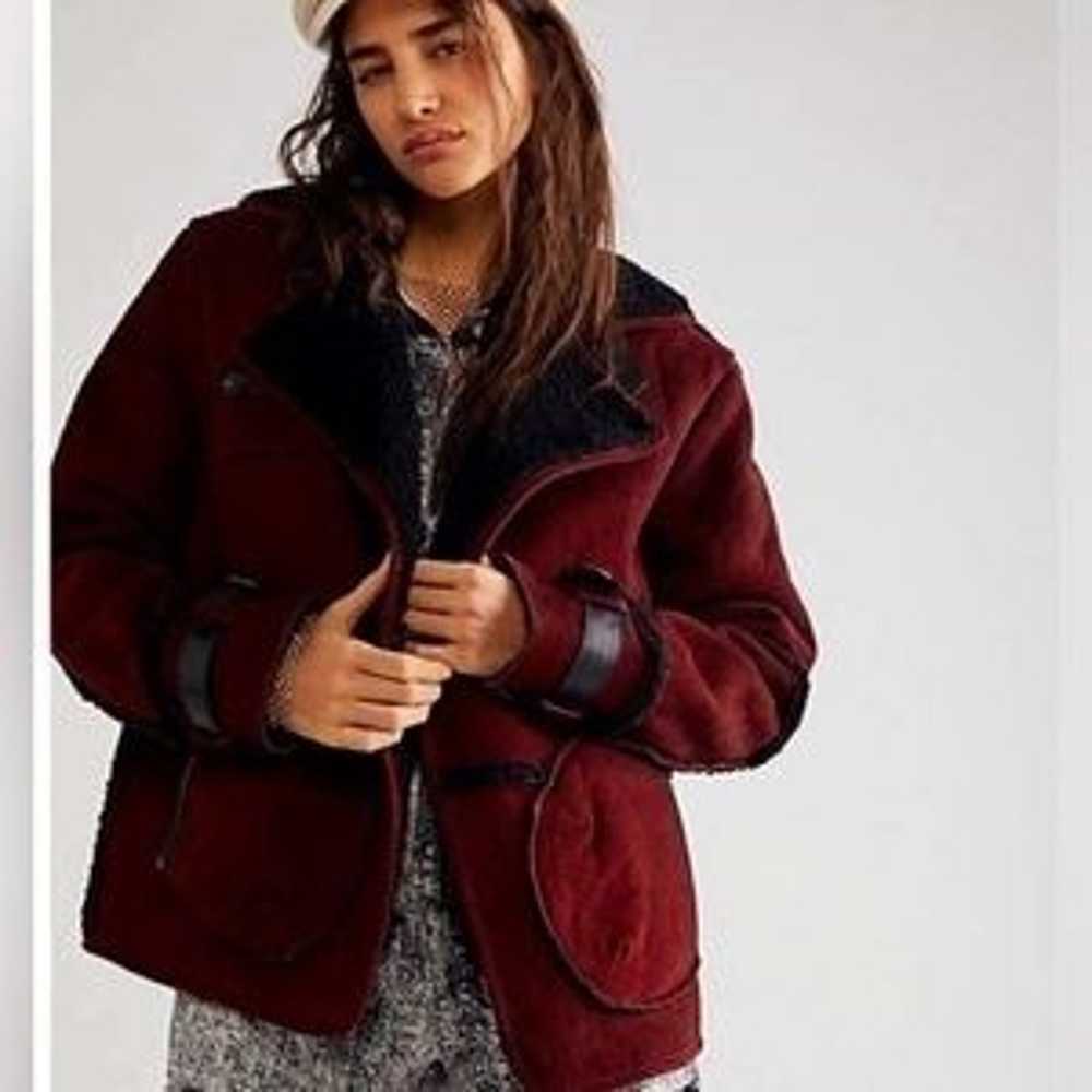 FREE PEOPLE Cassidy Cozy Jacket SUEDE SHERPA size… - image 2