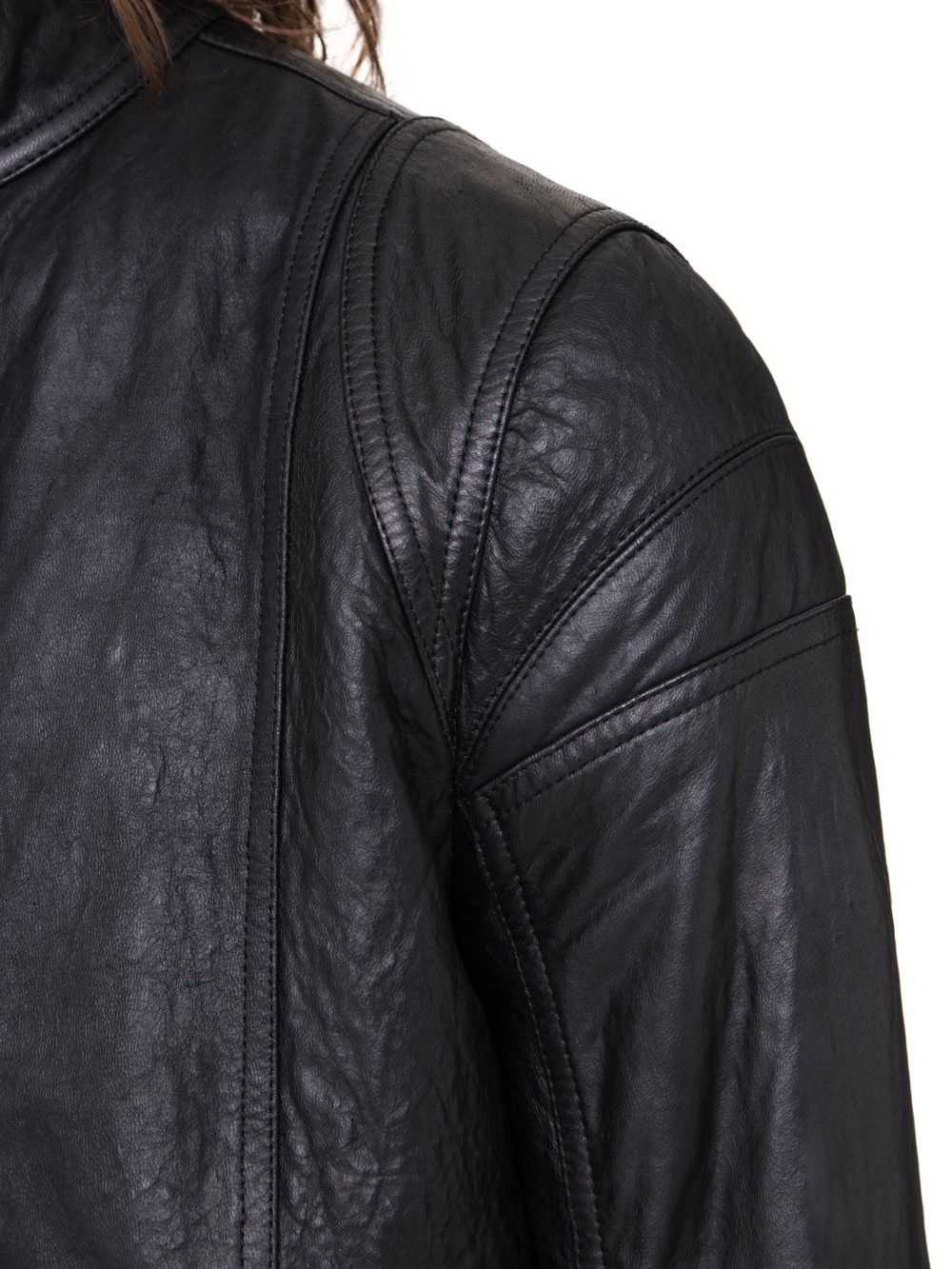 ね*ぴ様 Rick Owens IES Blistered LeatherJac Rick Owens IES Blistered Leather Moto Jacket | Grailed