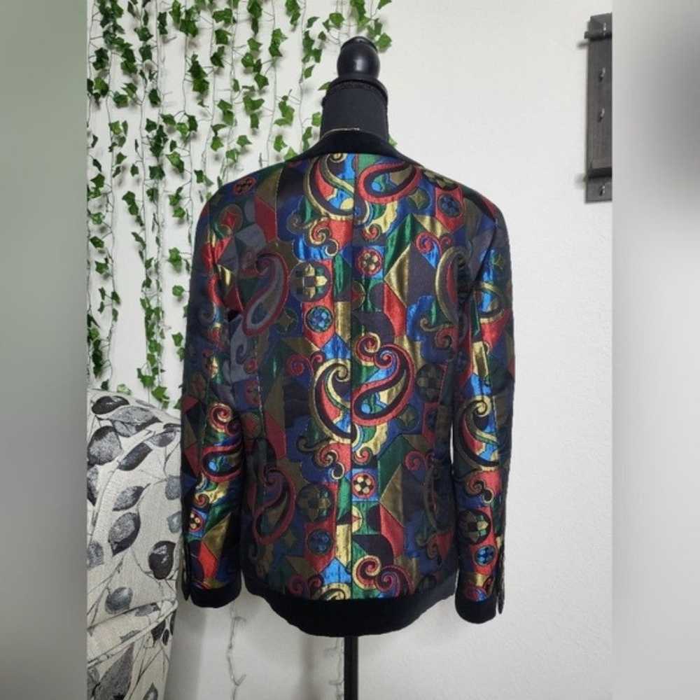 Vintage Bogner Velvet Merallic Evening Jacket - image 7