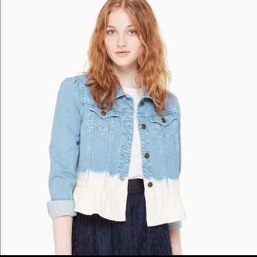 Kate Spade Peplum Denim Jacket