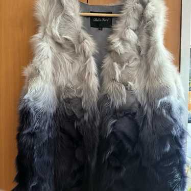 Real fox fur vest