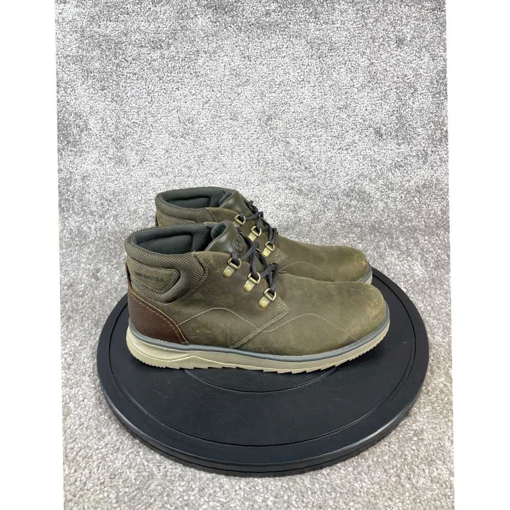 Merrell Men's Epiction Chukka Ankle Boots in Green Leather, Size 9.5 by Merrell