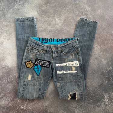 Y2k patchwork jeans hysteric glamour - Gem