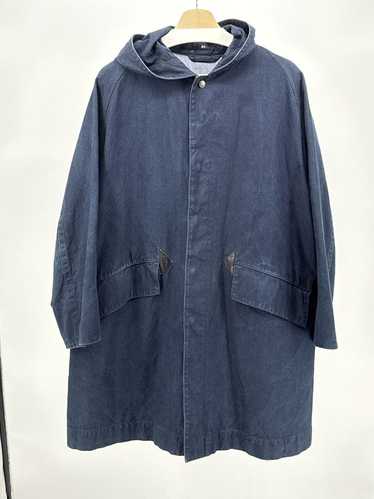 45rpm Indigo Dyed Hooded Overcoat