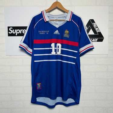 1998 FRANCE Home S/S No.10 ZIDANE World Cup Final FFF sz L-3