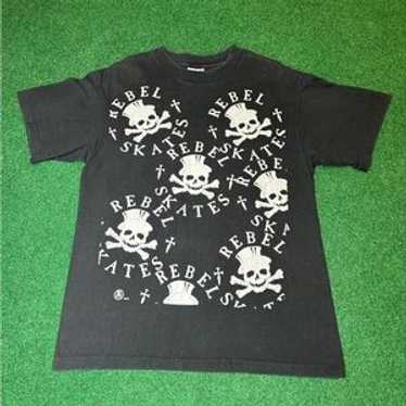 Skull skates t-shirt v019 - Gem
