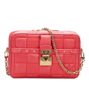 Pink Louis Vuitton Damier Troca PM Satchel