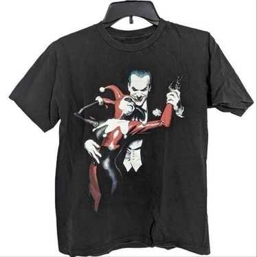 Batman Joker and Harley Quinn Black Graphic Tee