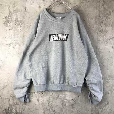 Y1275 Vintage Sweatshirt Gray 90s Y2K