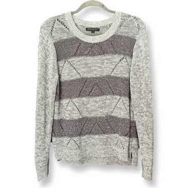 Y2K Banana Republic Knit Striped Crew Neck Sweater