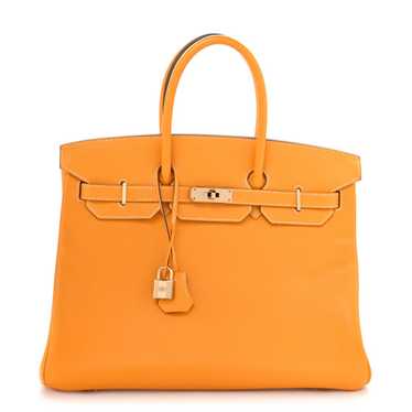 HERMES Epsom Candy Birkin 35 Jaune D'Or Feu - image 1