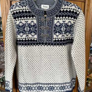 Cambridge Dry Goods Vintage Nordic Wool Blue Print