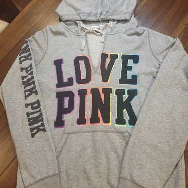 VICTORIA'S SECRET PINK RAINBOW OMBRE HOODIE