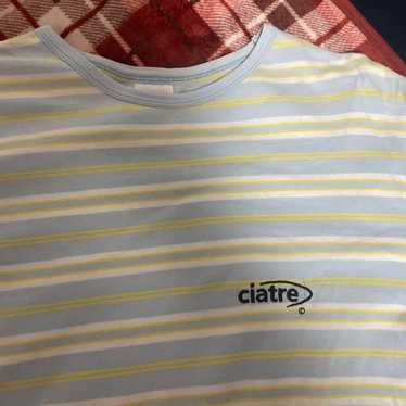 Ciatre Light Blue and Yellow Striped T-Shirt