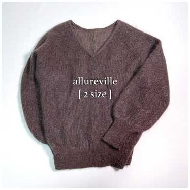 Aluavail * Mohair Balloon Sleeve Pullover V-Neck 2