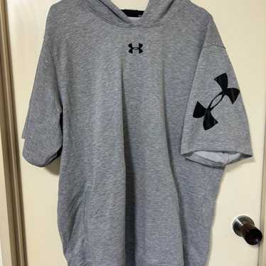 UNDER ARMOUR Hooded Long Sleeve Shirt XXL Gray