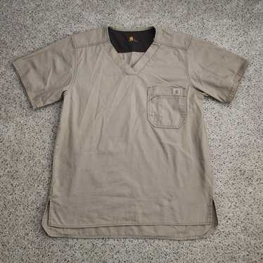 Carhartt tan scrub top