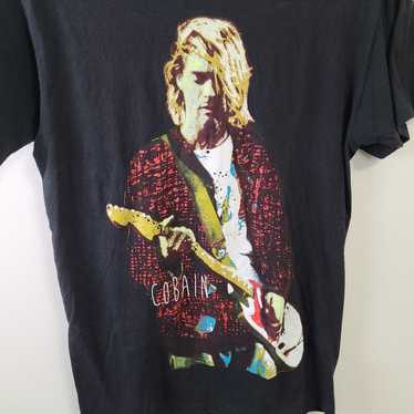 NIRVANA ギターデザイン Tシャツ M Kurt Cobain Nirvana - Fender Jag-Stang Guitar T-Shirt - Med