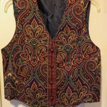 Vera Bradley Vest * Vintage Paisley * Size Small