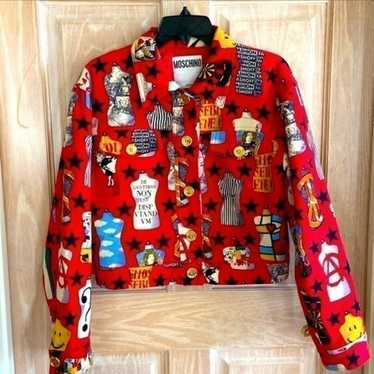 Vintage Moschino Jeans Blue Denim Jean Jacket Trucker Men's
