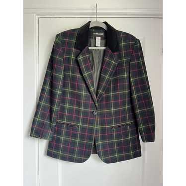 Vintage Sag Harbor Plaid Blazer - Petite 8