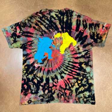 GODZILLA KING KING CUSTOM REVERSE TIE DYE T SHIRT - image 1