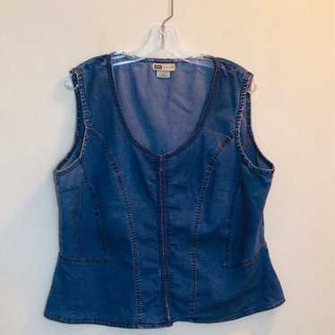 Faded Glory Vintage Denim Jean Vest