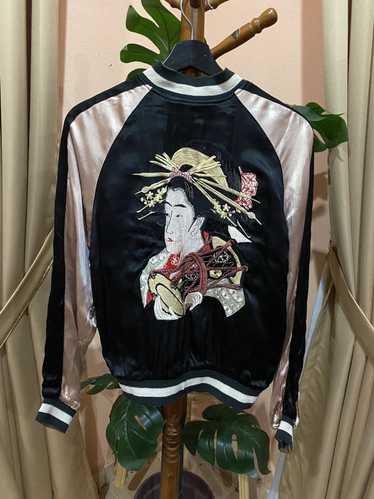 Sukajan Hawk Tiger Reversible Japan Satin Embroidery