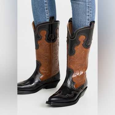 Ganni ganni western-embroidered boots - Gem