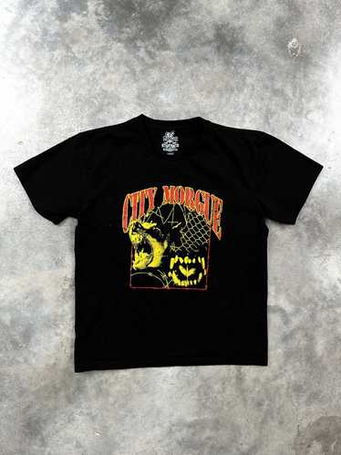 Streetwear OG City Morgue Barking Dog Logo Tee Bla