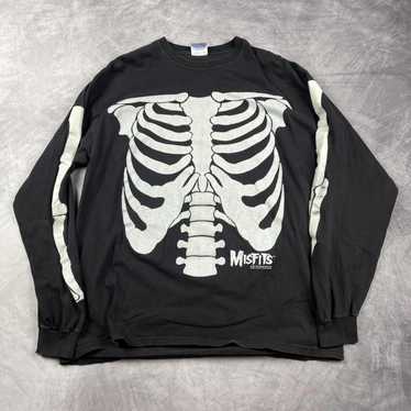 2000s〜 MISFITS Skeleton L/S T-Shirt Amazon.com: Misfits T Shirt Skeleton Mens Short Sleeve T
