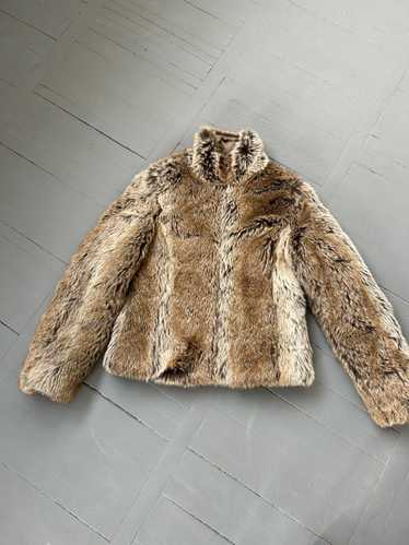 Vintage faux fur jacket if six was nine cropped - Gem
