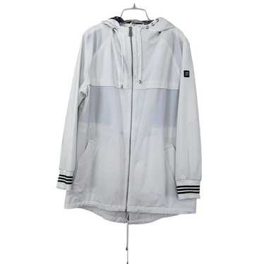 DKNY DKNY White Long Sleeve Zip Up Windbreaker Jac