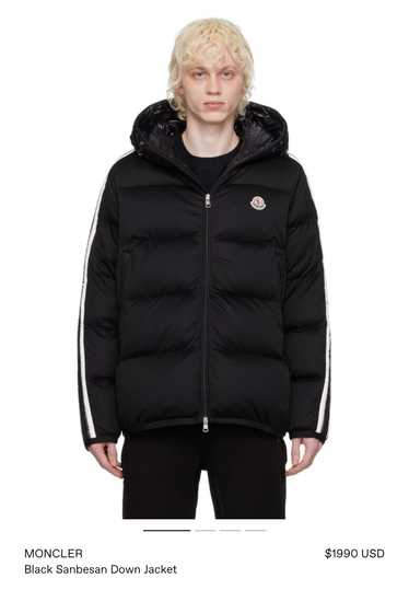 Moncler Black Sanbesan Down Jacket