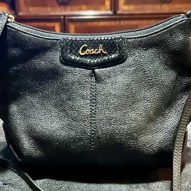 COACH ASHLEY BLACK LEATHER CROSSBODY