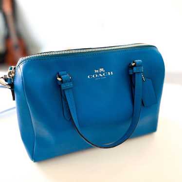 Coach Peyton Mini Purse Blue Shoulder Bag