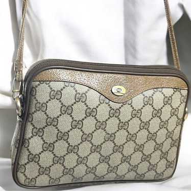 GUCCI Vintage GG Shoulder Bag Interlocking PVC