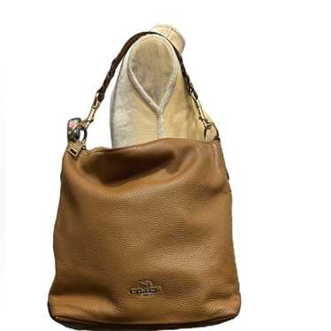 Coach 2Way Bag Abby Duffle Cognac Goldtone F31507 