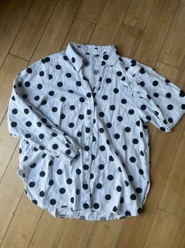 Vintage Polka dot long sleeve button up