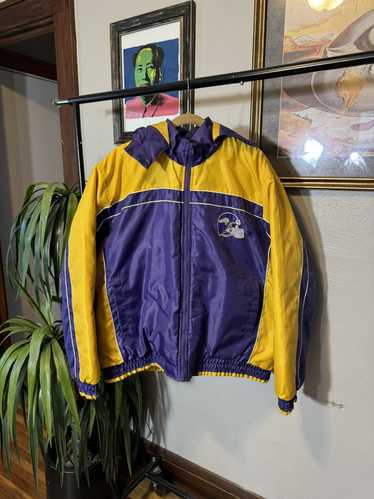 80sヴィンテージ STARTER NFL VIKINGS バイキングス VTG STARTER PRO LINE MINNESOTA VIKINGS FULL ZIPP WITH HOOD