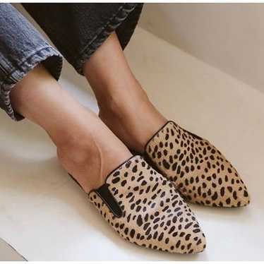 Jenni Kayne Cheetah Print Pony Hair Pointed Toe Mu