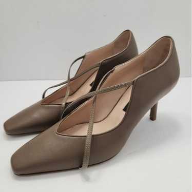 Lafayette 148 New York Leather Tan Heels 37