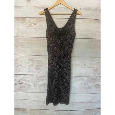 Free People Black Gray Starstruck Beaded Jacquard 