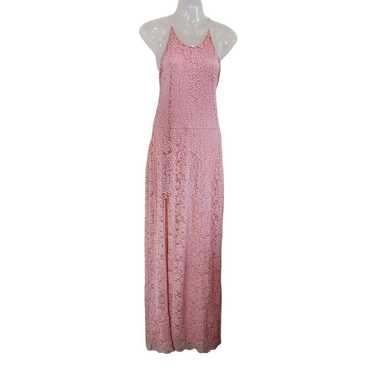 Love X Design Feminine Backless Blush Pink Lace Sl